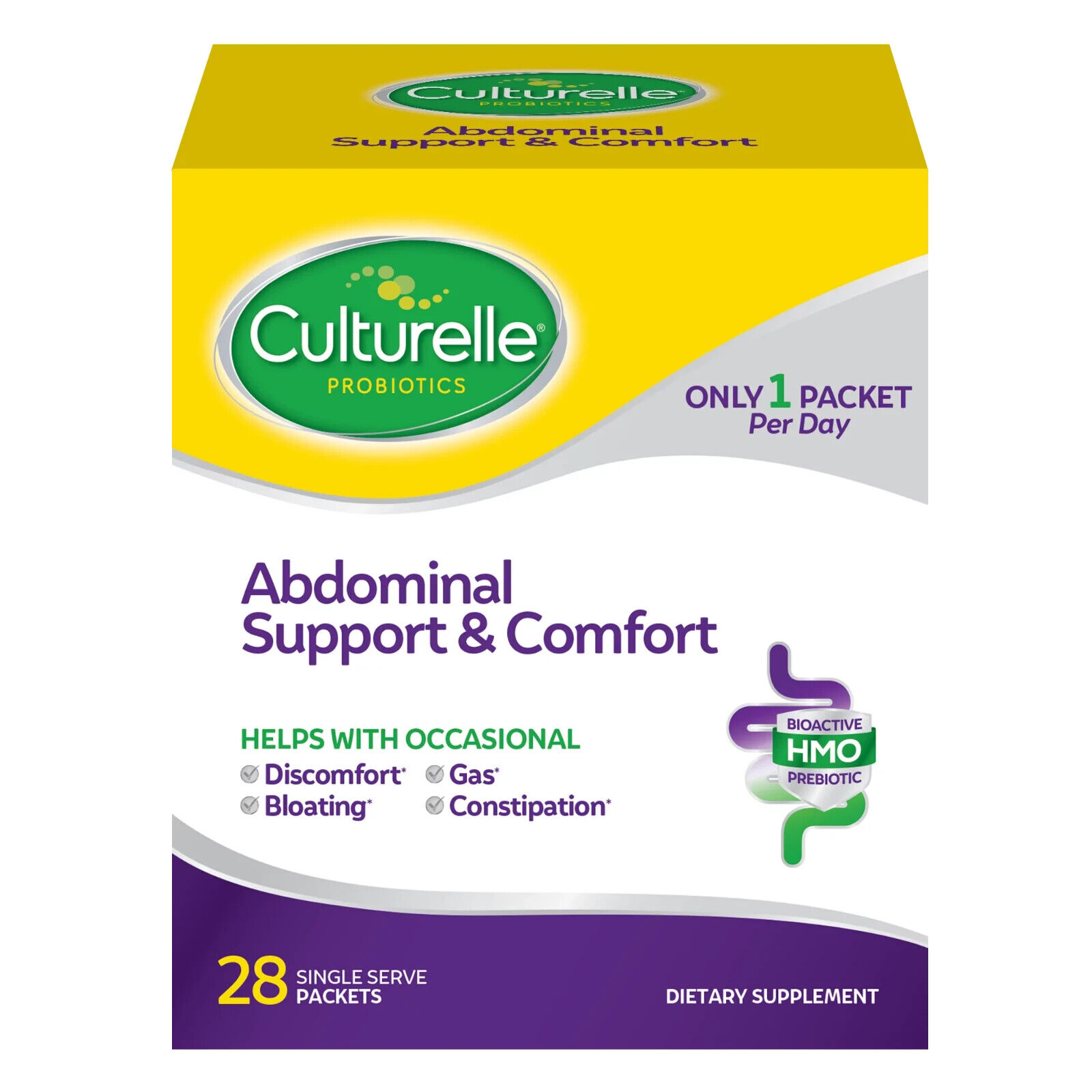 Culturelle Probiotics Abdominal Support & Comfort 28 Single Serve Packets