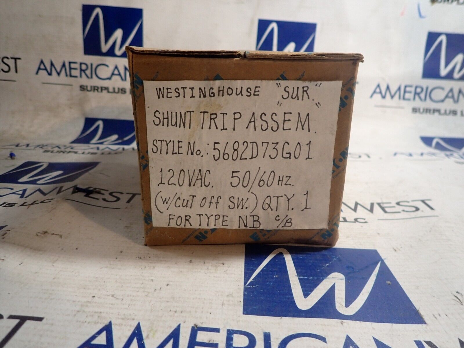 New Surplus Westinghouse Shunt Trip for PB Frame 5862D73G01 120v