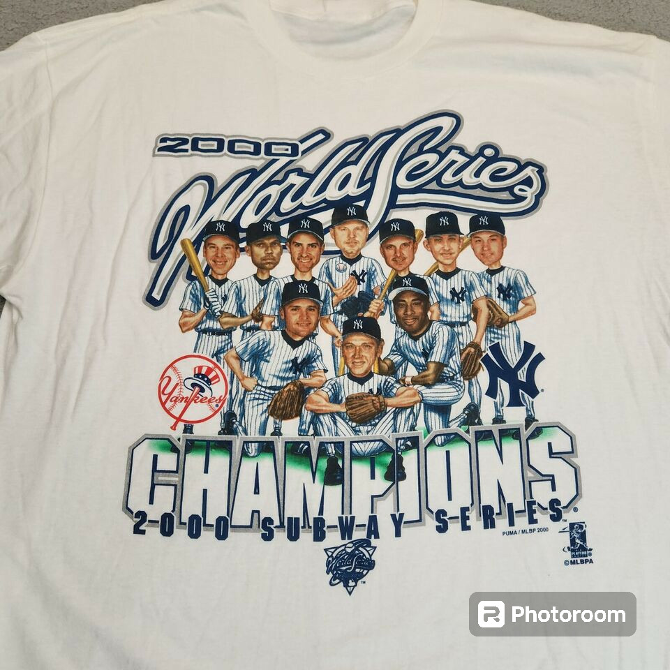MLB Yankees T-Shirt 2000 World Series Champions Men\'s Vtg