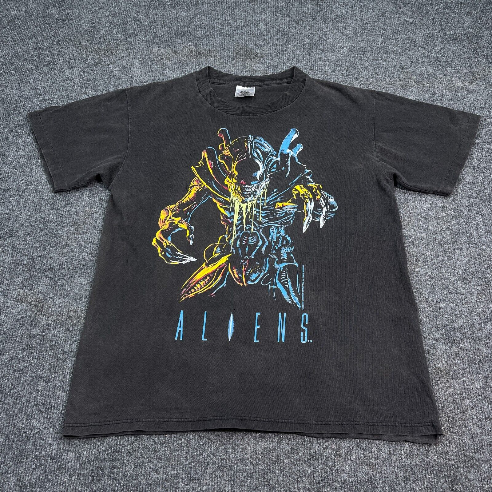 Vintage Aliens Movie Promo Tee Shirt 1988 80s RARE Adult Size Medium Double Side