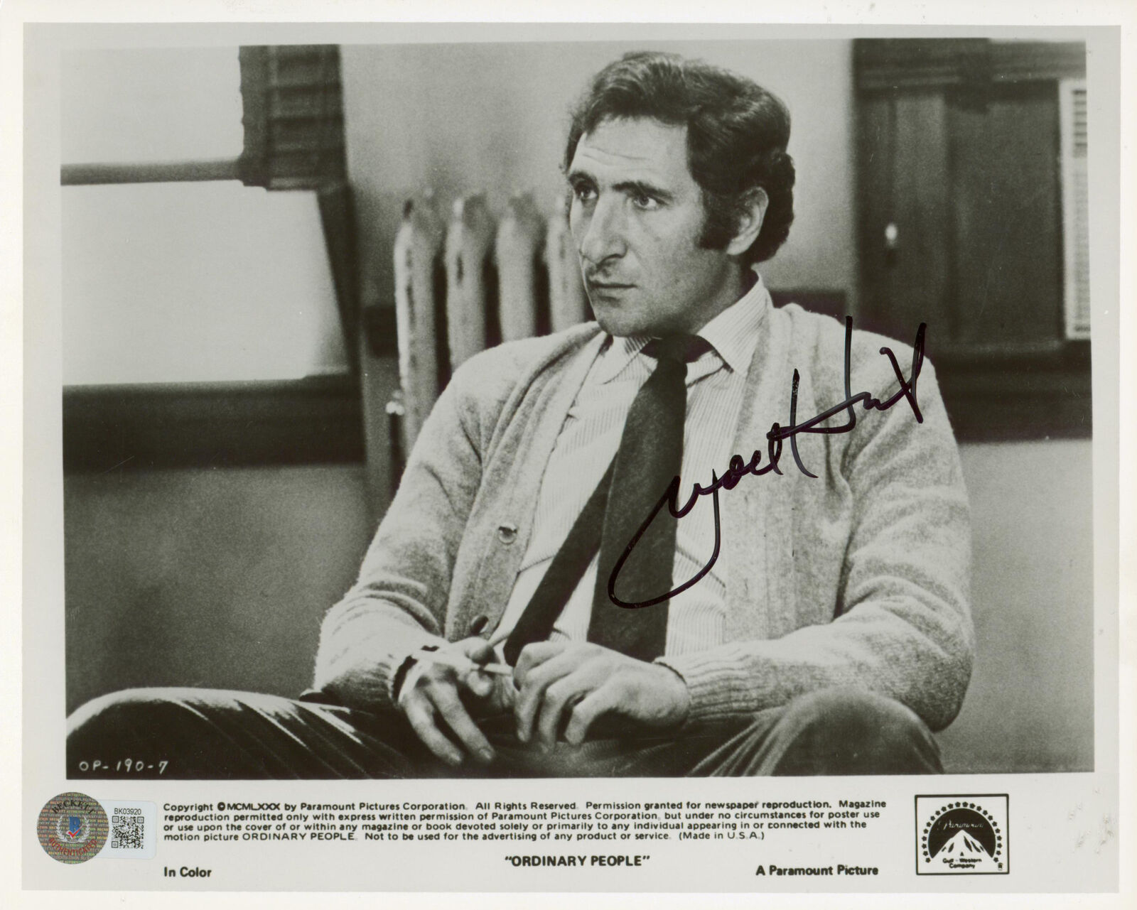 Judd Hirsch Ordinary People Authentic Signed 8x10 Photo Autographed BAS #BK03920