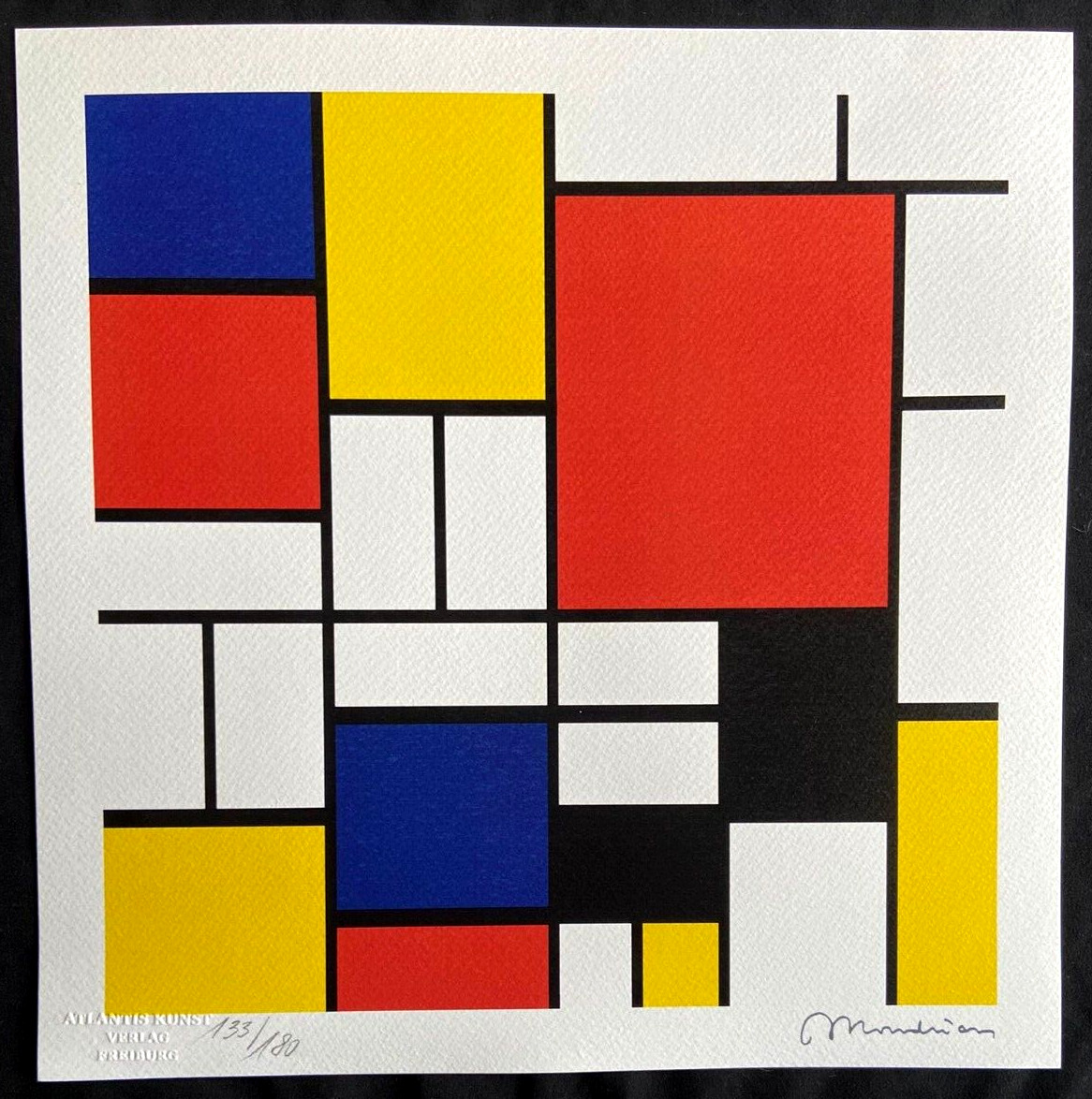 Piet Mondrian Lithograph 180ex ( Theo Van Doesburg Franz Marc Max Ernst )