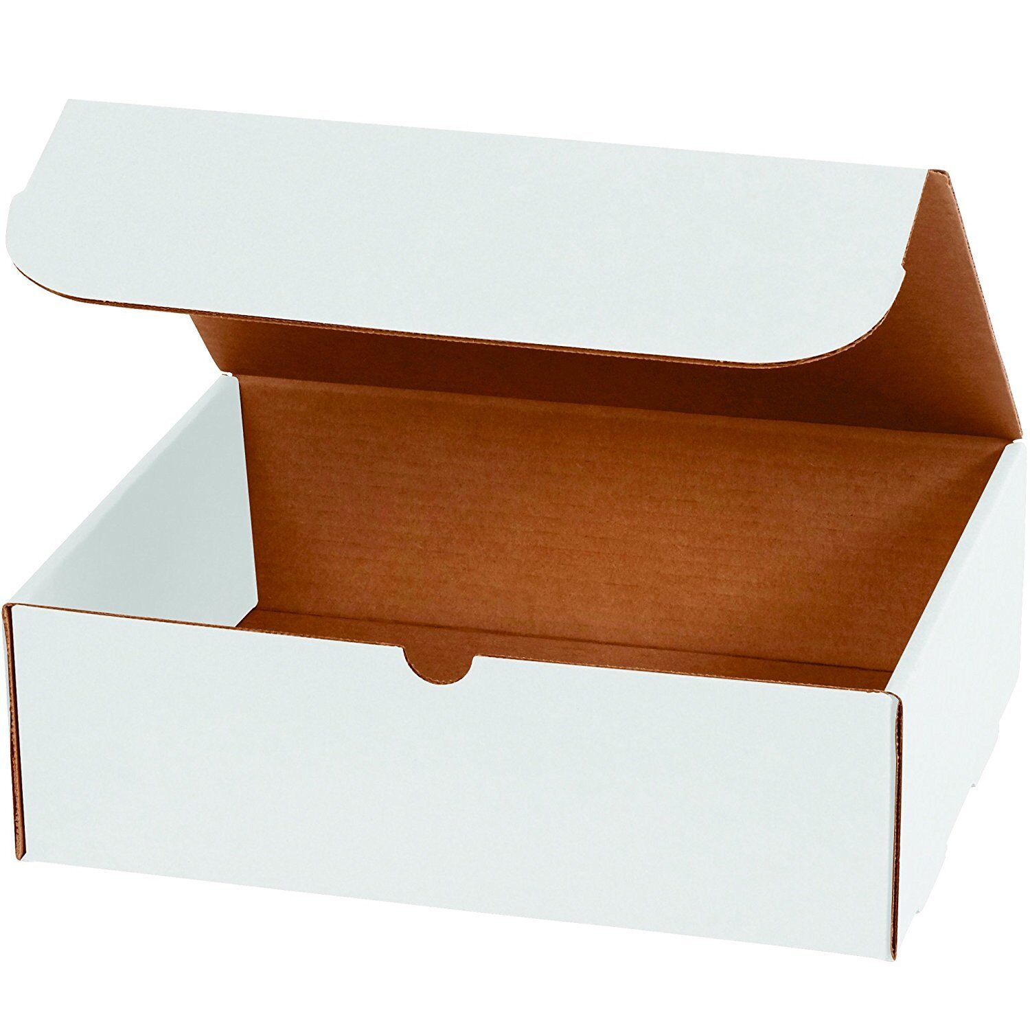 7x2x2 White Corrugated Shipping Mailers Packing Box Boxes Folding 100 To 1000