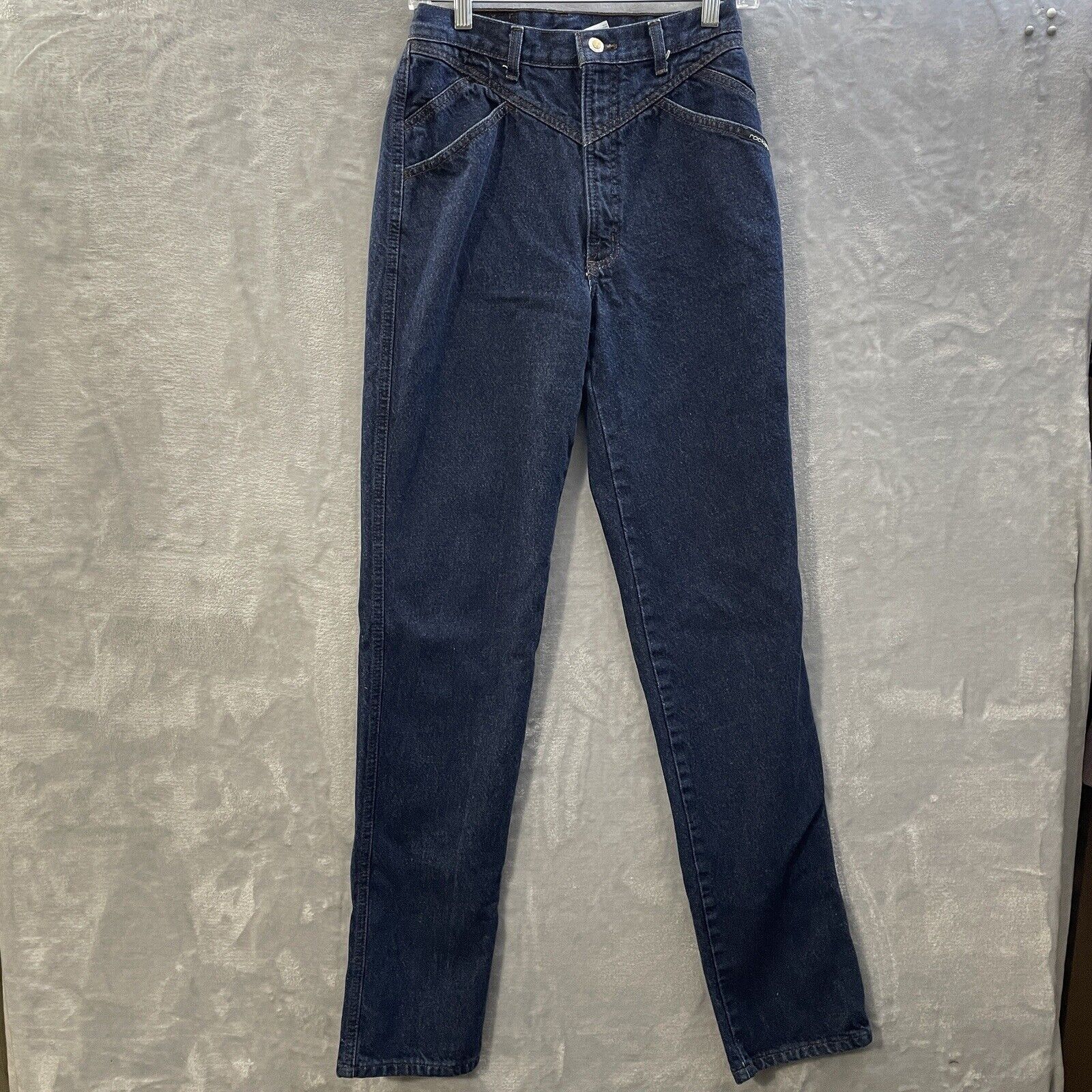 Vintage Rocky Mountain Bareback Jeans High Rise Size 7 24 Waist Western USA 90s