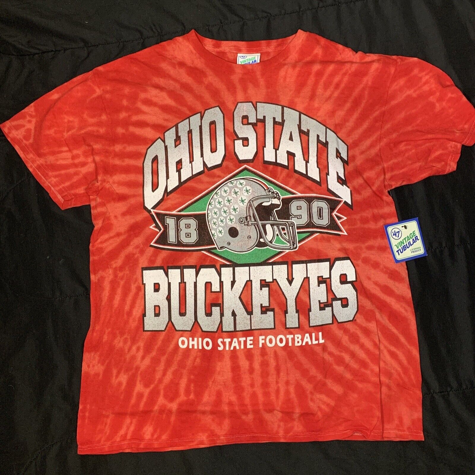Ohio State Buckeye's T-Shirt short sleeve tie dye vintage 47 Brand new Large