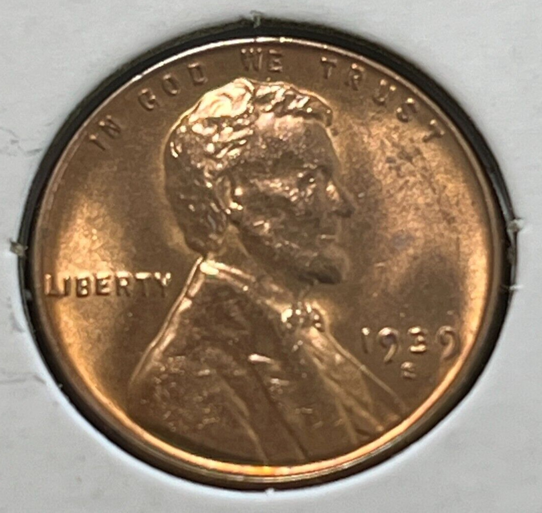 1939-S Lincoln Wheat Cent Brilliant Uncirculated Toned * 401