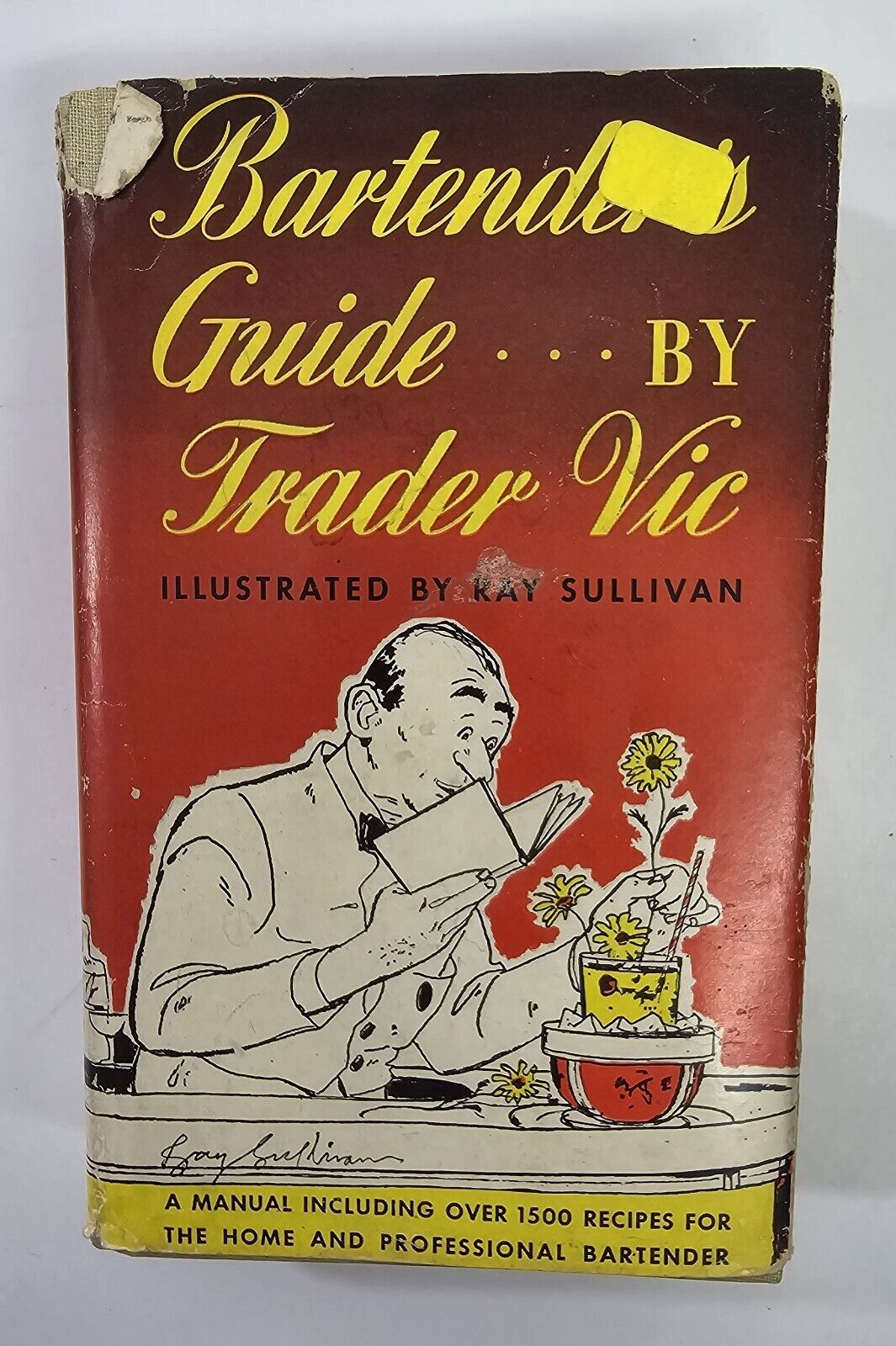 Bartender\'s Guide by TRADER VIC Cocktail Recipes Vintage 1948 Reprint Hardcover