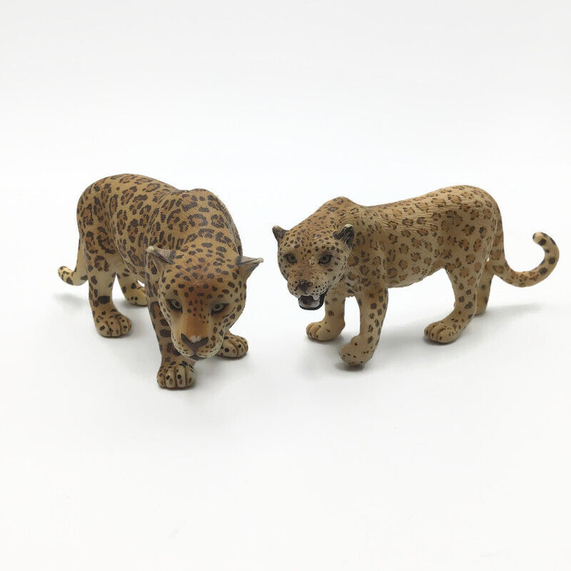 Schleich Spotted Leopards Animal Figure Male Female Jaguar Cheetah Wild Cat 2006
