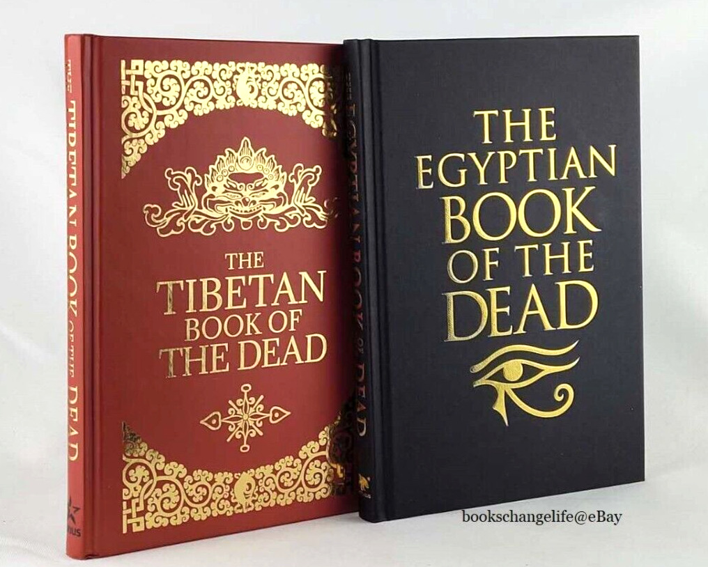 THE EGYPTIAN BOOK OF THE DEAD & TIBETAN BOOK OF THE DEAD Illustrated *Brand New*
