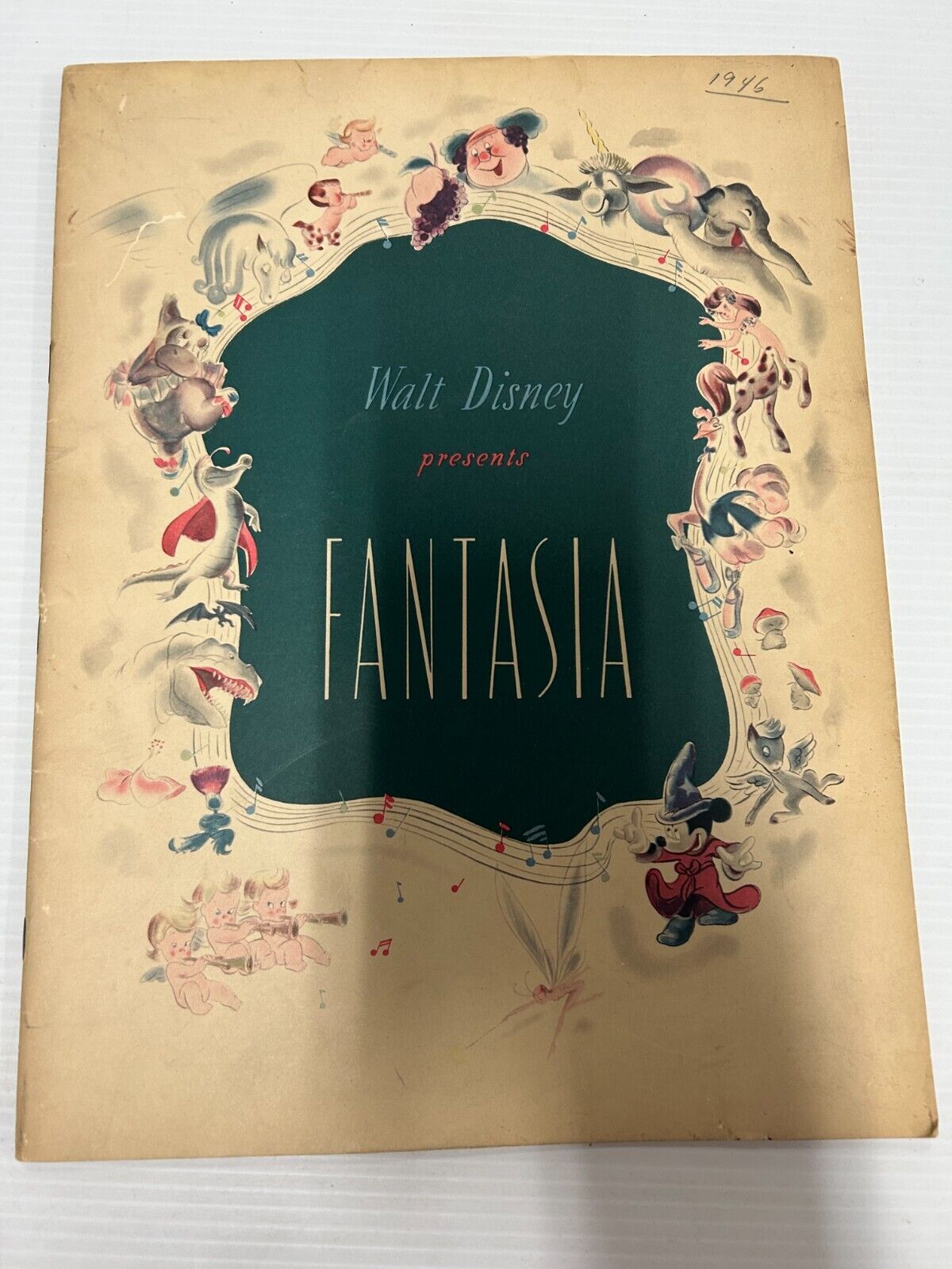1946  Walt Disney presents Fantasia Book with Léopold Stokowski