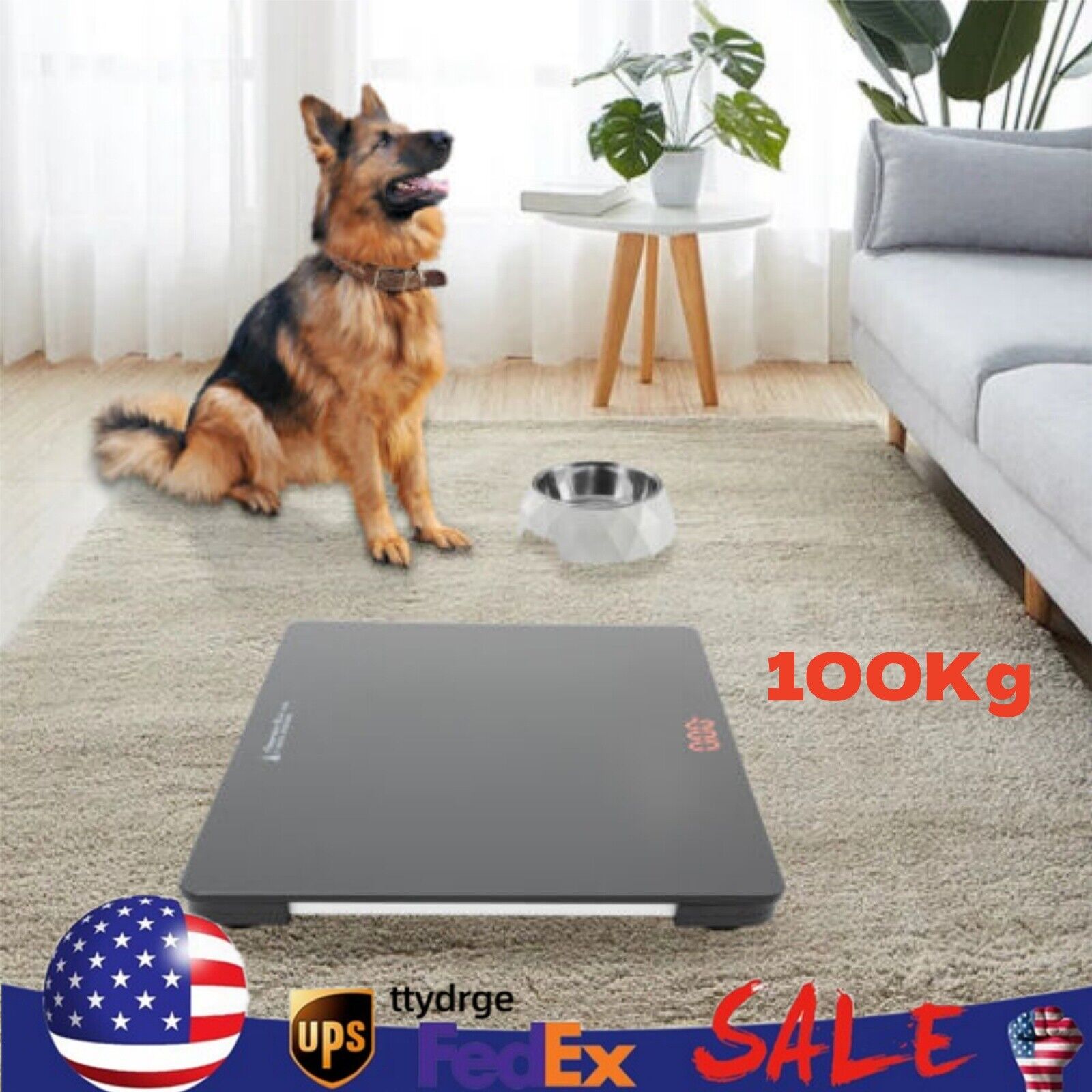 Pet Scale Store Hospital Large Dog Weighing Scale 100KG LCD Scale High Precision