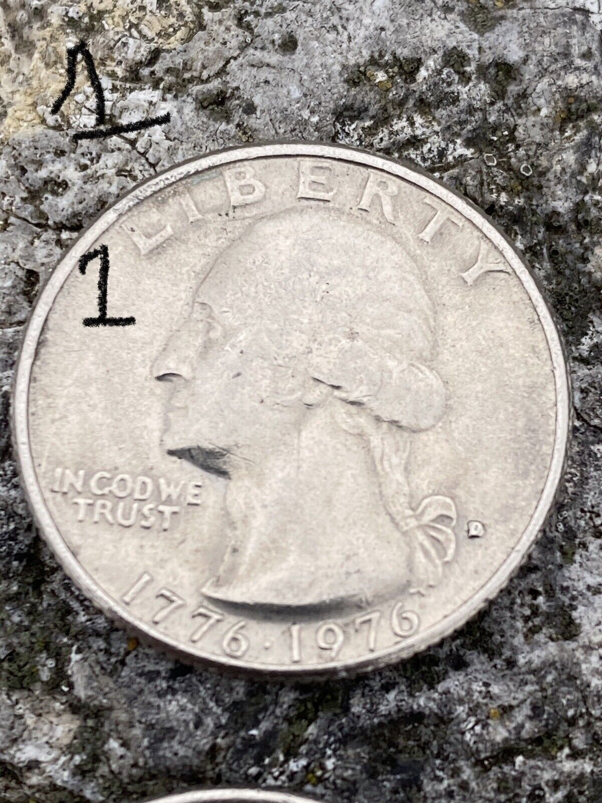 1776-1976 bicentennial quarter Filled D Total Of 3 Coins