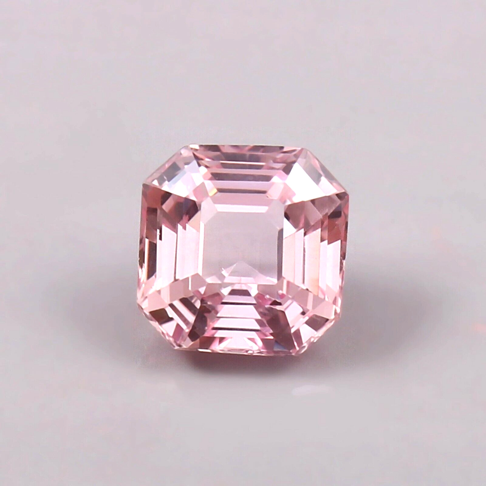 10x10 MM Natural Flawless Madagascar Pink Morganite Loose Asscher Cut Gemstone