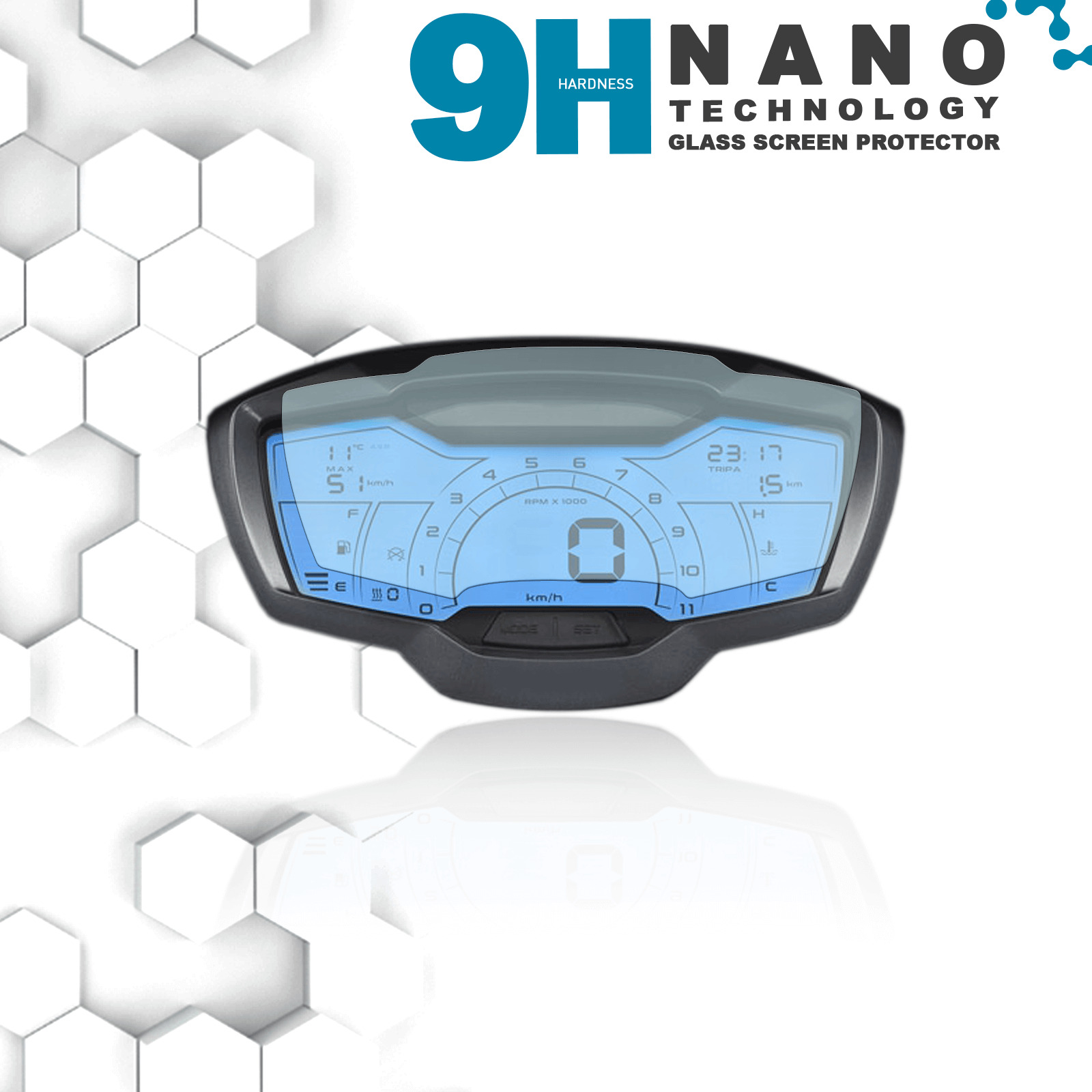 9H Nano speedometer protection film screen protector Piaggio Beverly 300 400 2020+