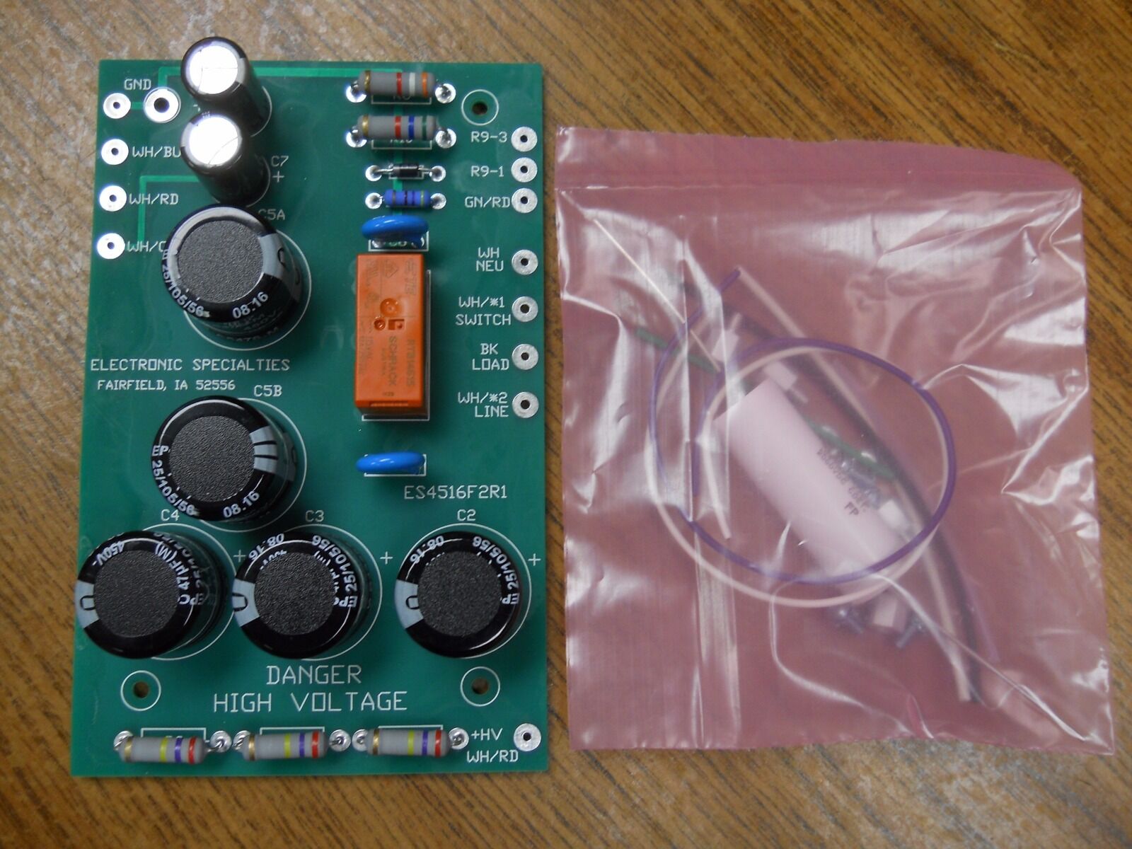 Collins 516F-2 Update Complete Kit w/relay, caps, diodes, pcb
