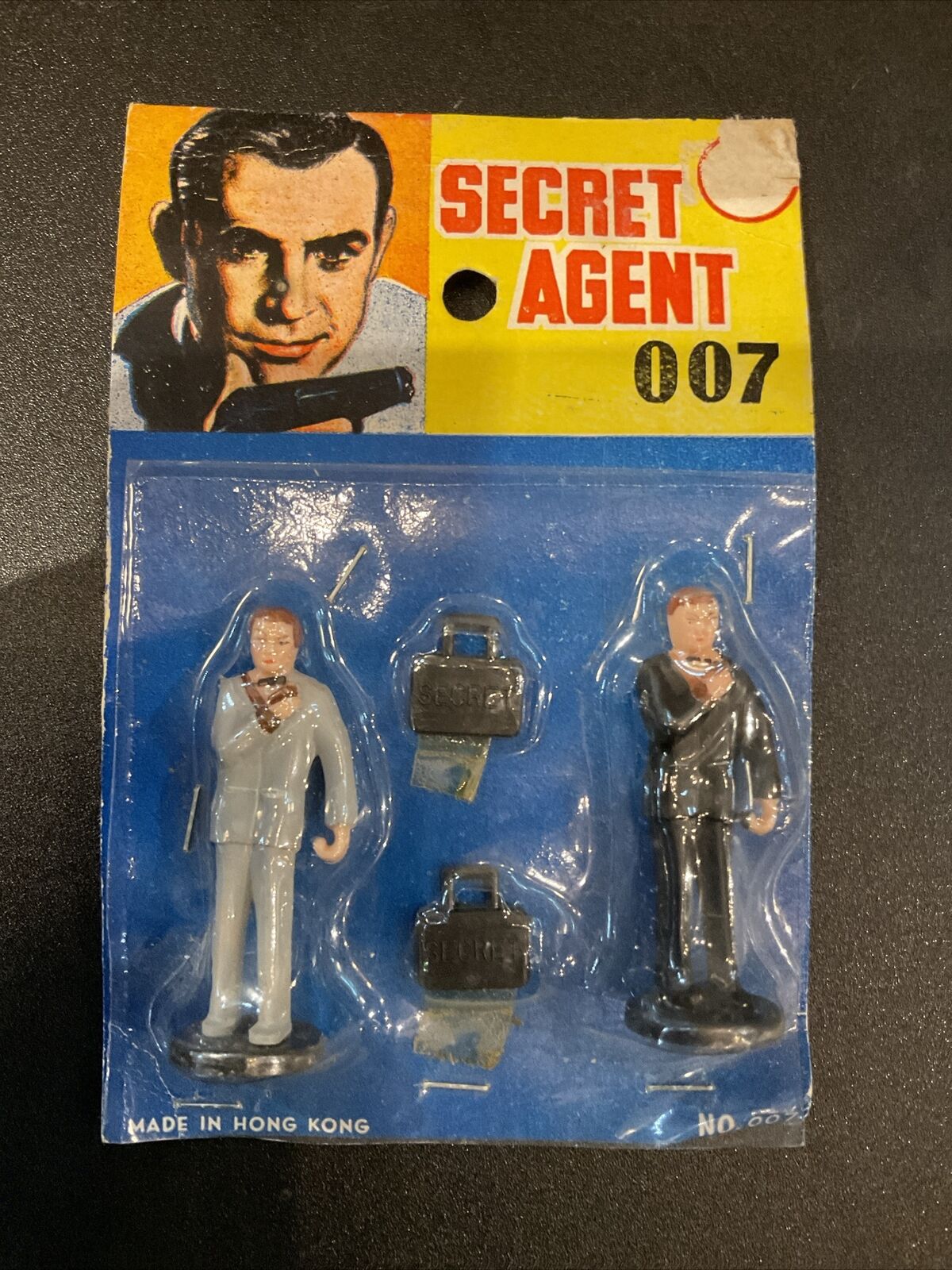 VTG VERY VERY RARE 1960\'s Secret Agent 007 Figures in the Original Packaging 