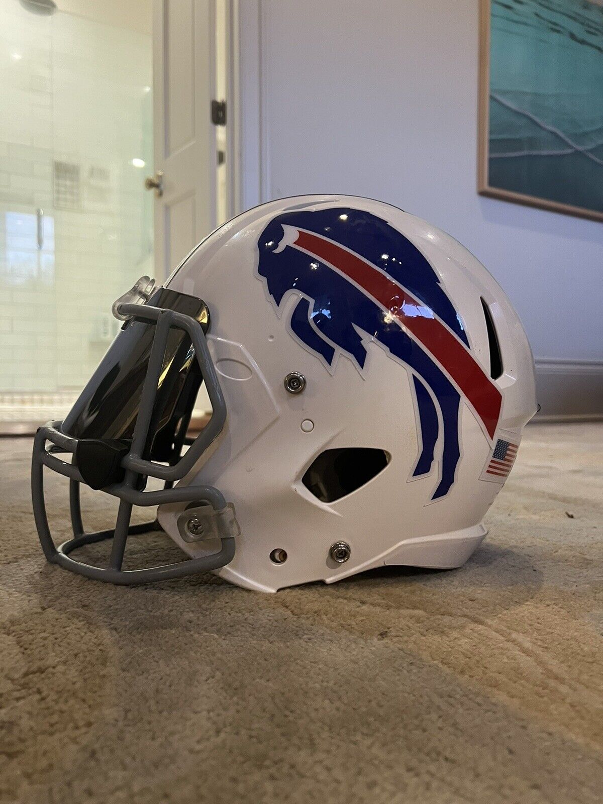 Buffalo Bills Riddell Revolution Speed Authentic NFL Helmet *Lightly Used”.