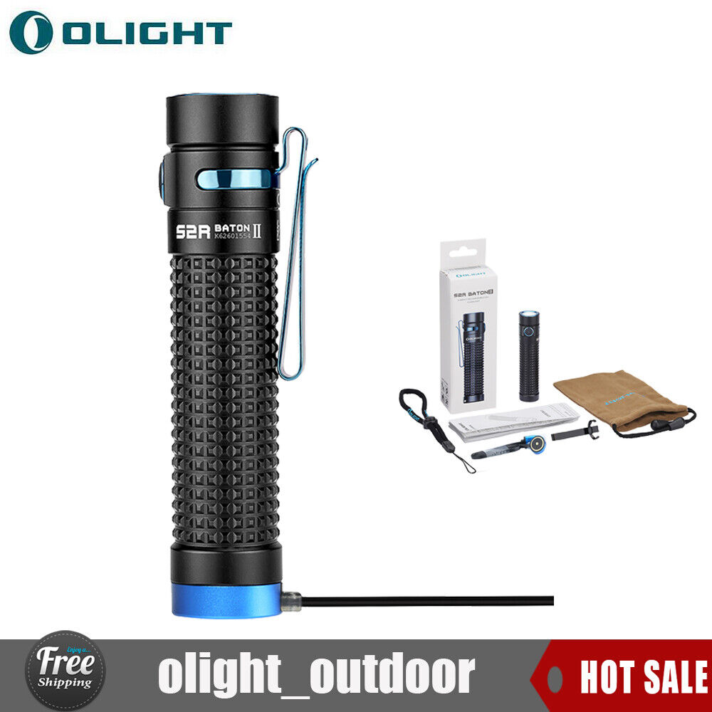 OLIGHT S2R Baton II Flashlight Magnetic USB Camping 1150 LM Waterproof IPX 8