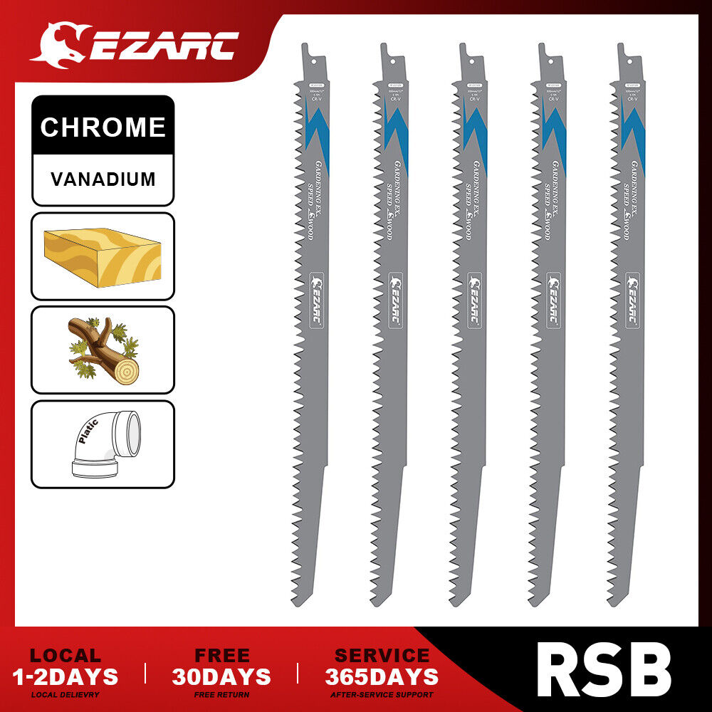 EZARC 5pc Reciprocating Saw Blades 12\