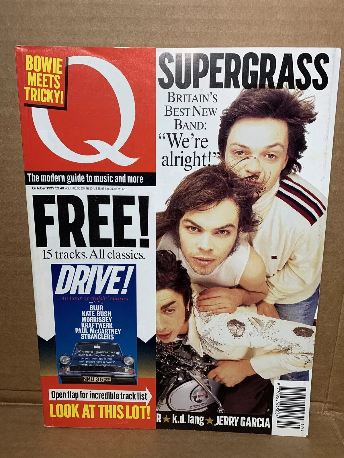 Q MUSIC MAGAZINE-SUPERGRASS on the cover-OCTOBER 1995