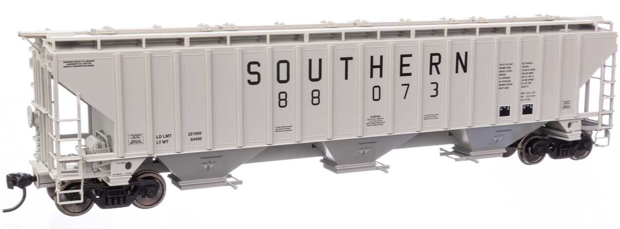Walthers HO Scale ~ Southern ~ 57\' Trinity 4750 Covered Hopper #88073 ~ 49053
