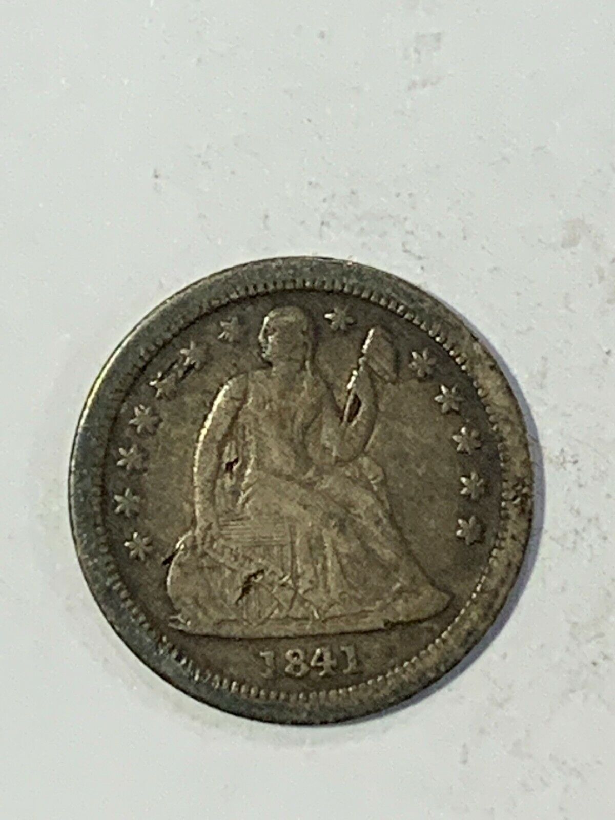 1841  O Seated Liberty Silver Dime 