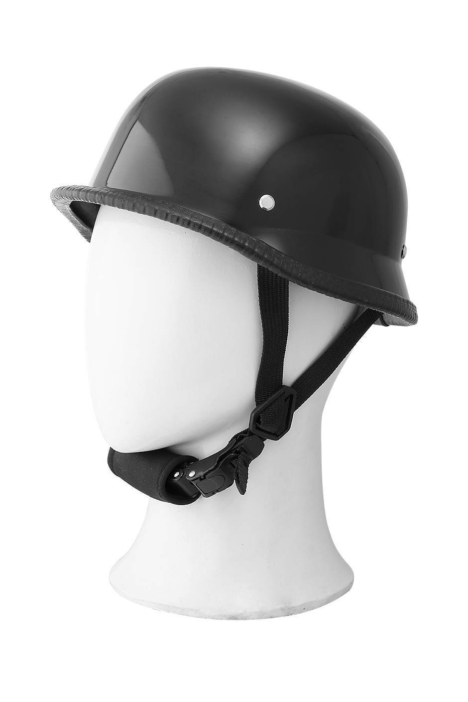 German Novelty Shiny Black Helmet With Q-Release