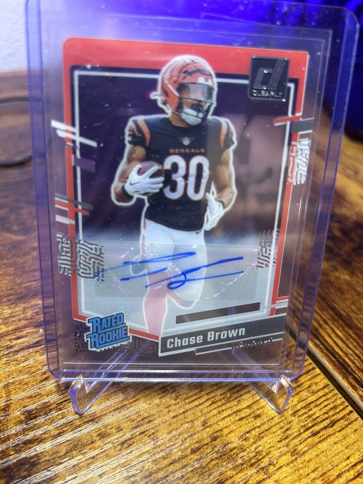 2023 Panini Clearly Donruss - Autographs #55 Chase Brown (AU, RC)