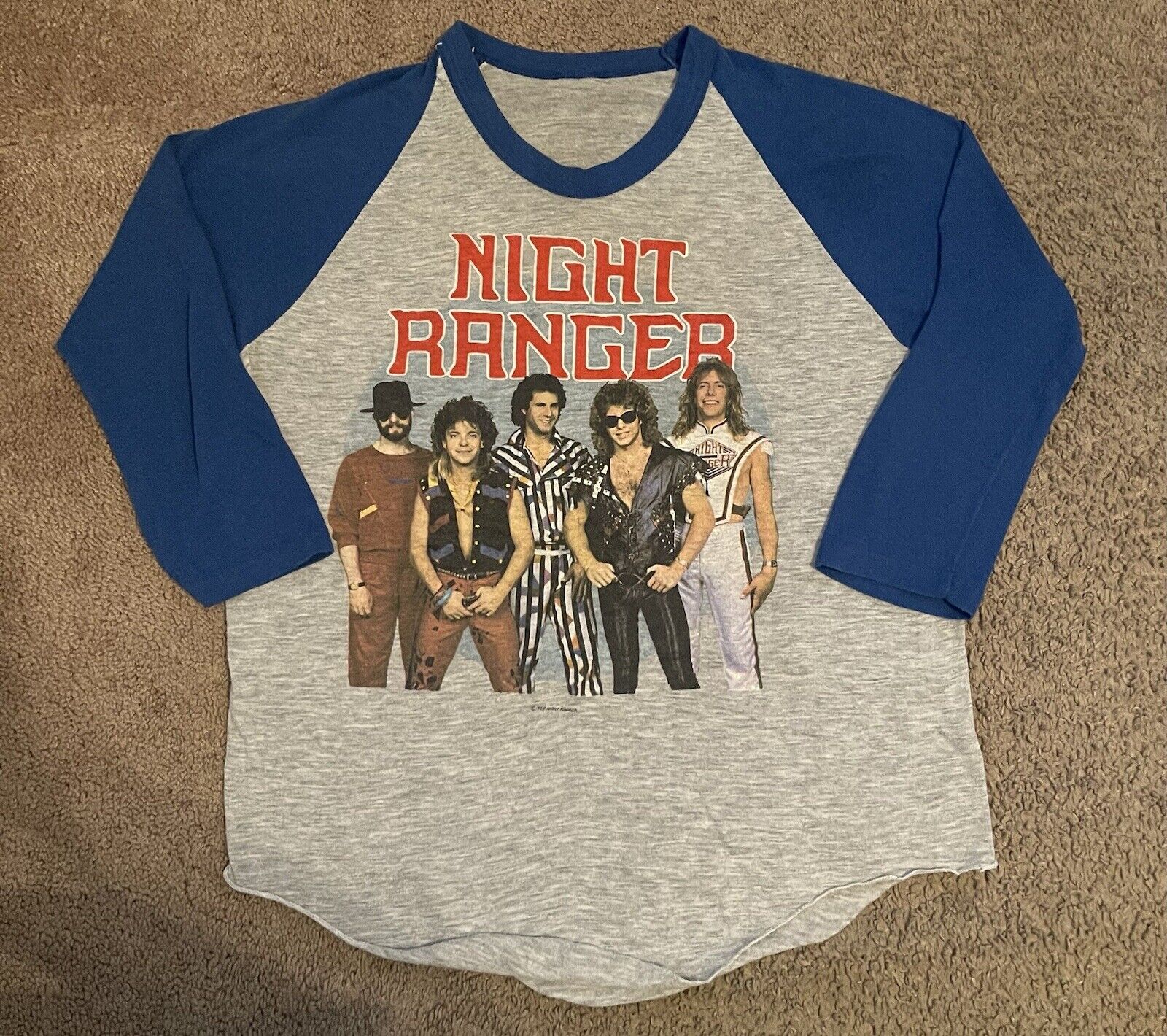 Vintage 1985 Night Ranger 7 Wishes Band Tour T-Shirt