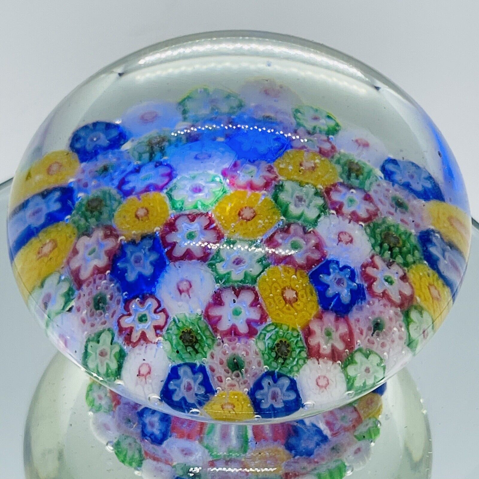 Antique (c.1900) Finely Close Packed Millefiori Paperweight