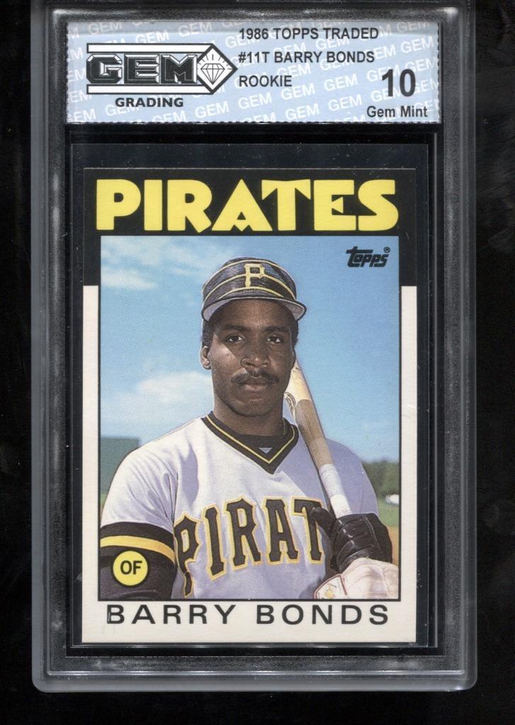 Barry Bonds RC 1986 Topps Traded #11T Rookie GEM MINT 10