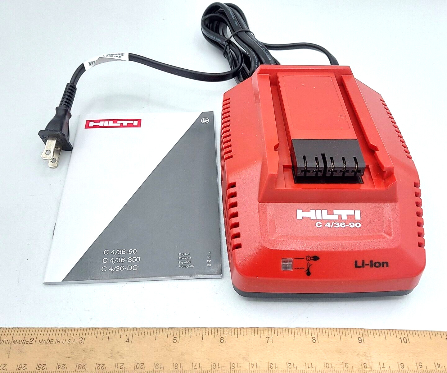 Hilti C 4/36-90 Multi-Voltage Compact Charger for Li-ion Batteries U.S. Shipping