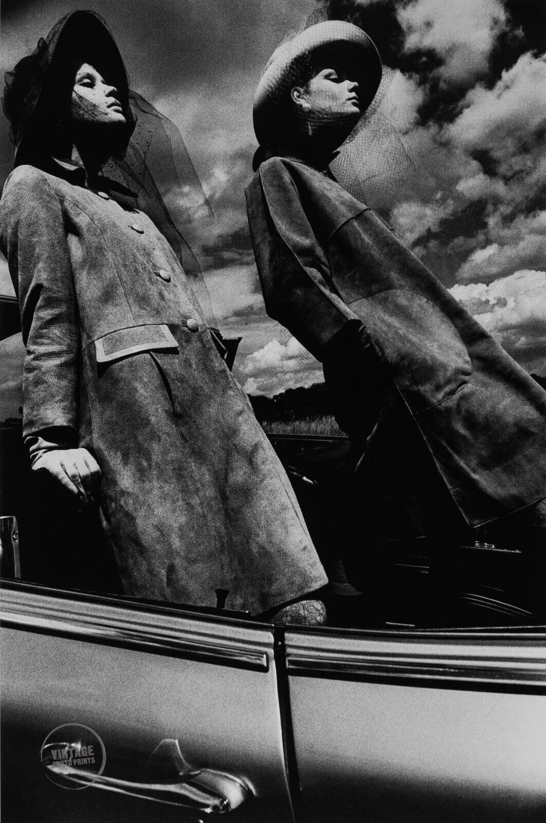 1966 Vintage Helmut Newton Photo Print Fashion Vogue London Photogravure 15x20