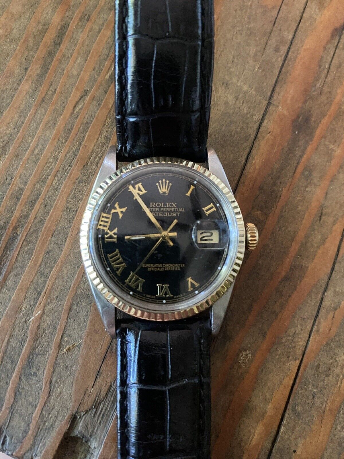 Rolex 1601 Black Dial Watch