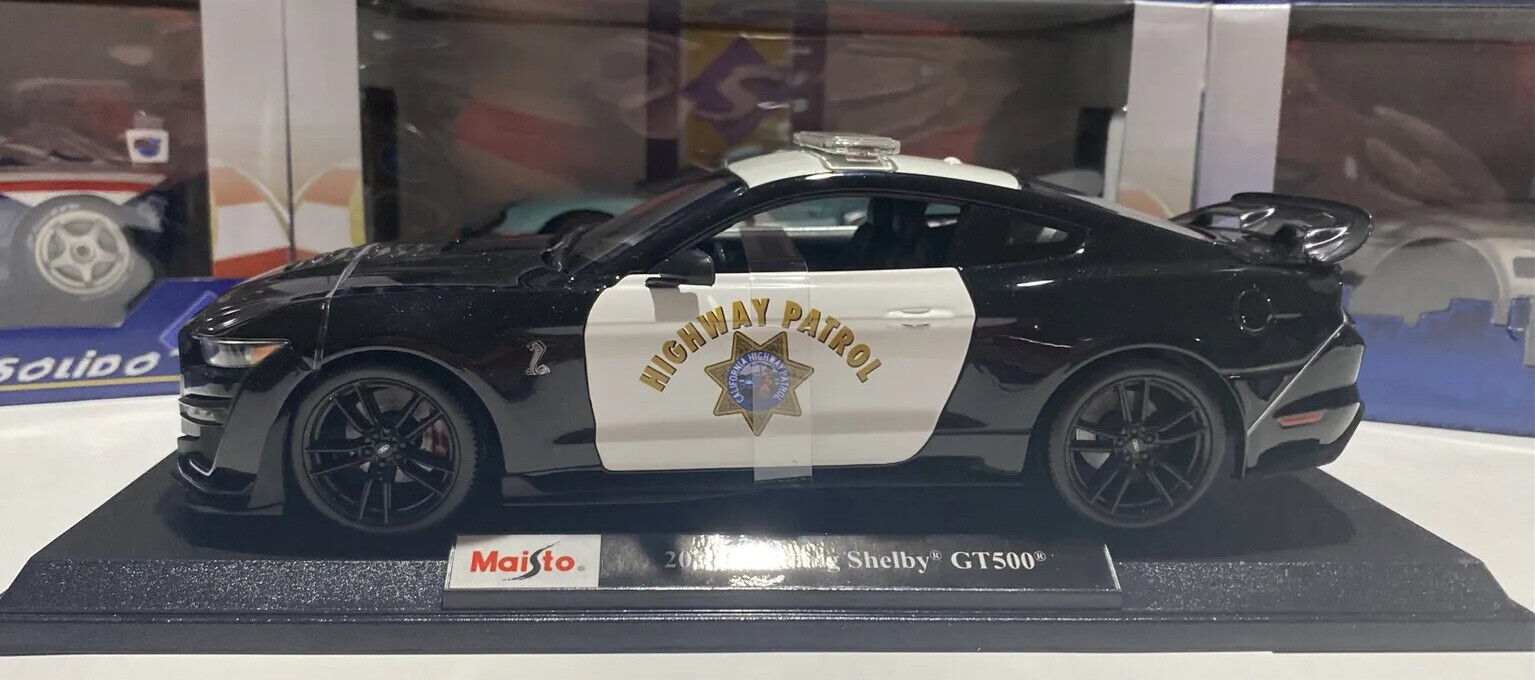 2020 Mustang Shelby GT500  Highway Patrol 1/18 Scale Maisto Special Edition New