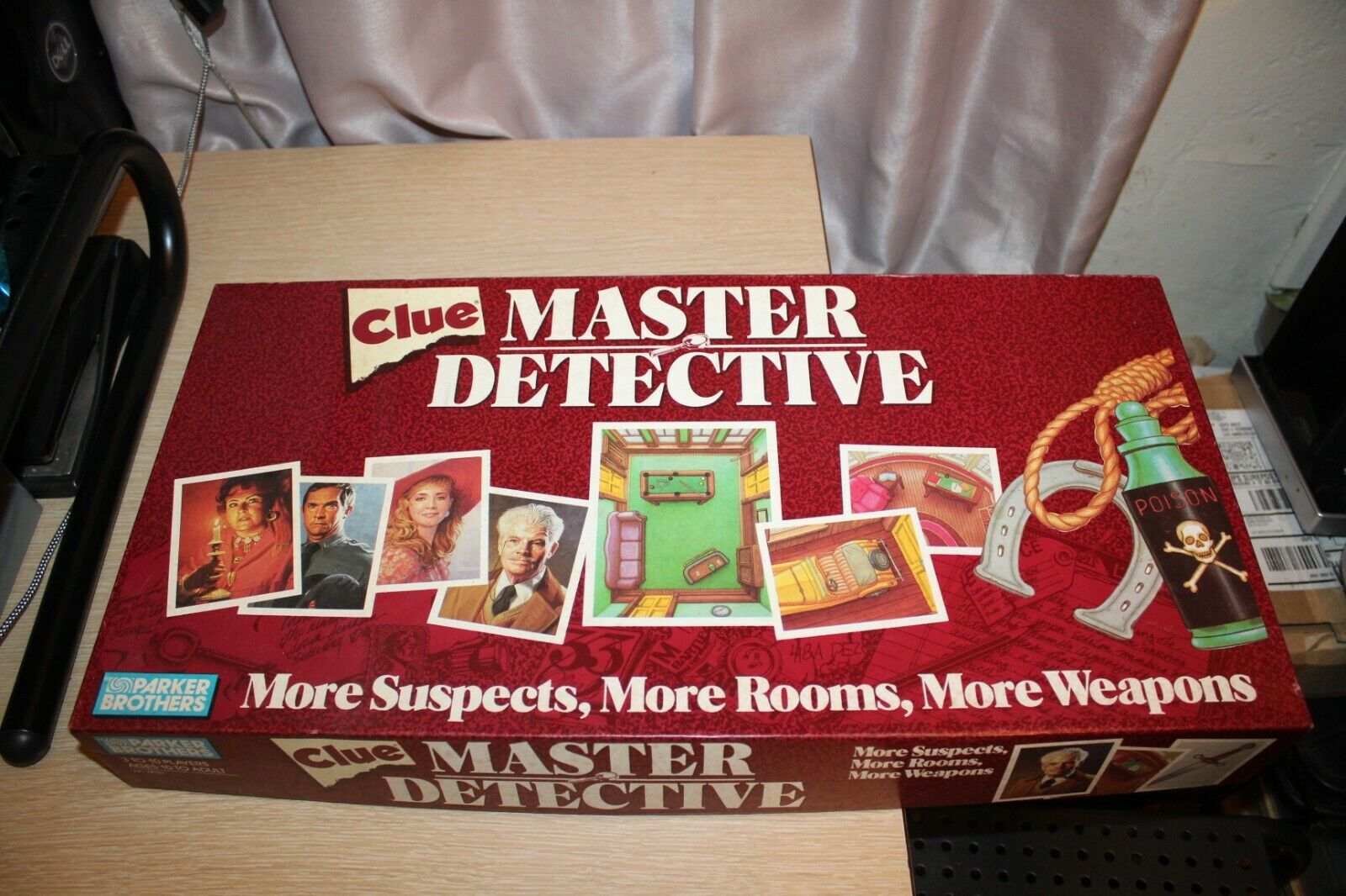 Vintage 1988 Parker Brothers CLUE MASTER DETECTIVE Expanded Game 100% Complete 