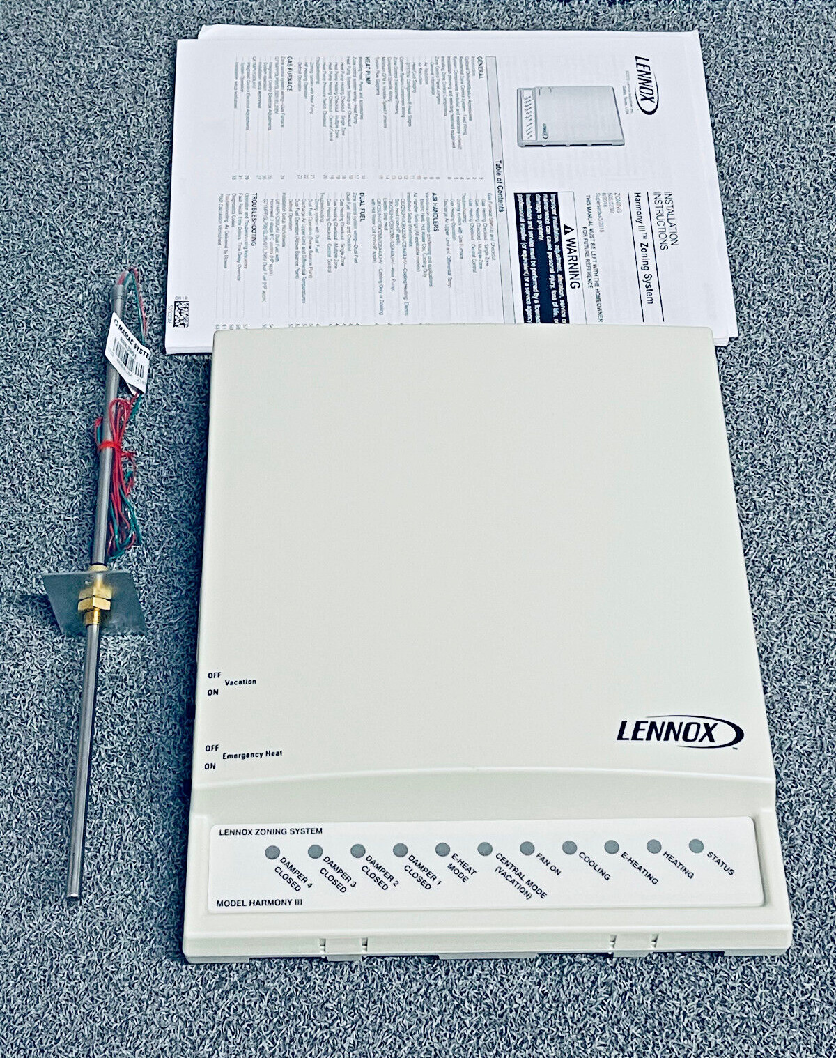 Lennox X9953 Harmony III 4 Zone Control