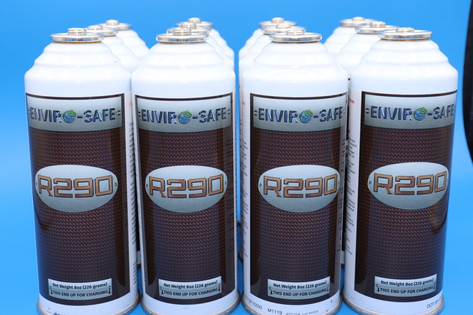 R290, R-290, 290 Refrigerant case of 12 8 oz. cans Envirosafe