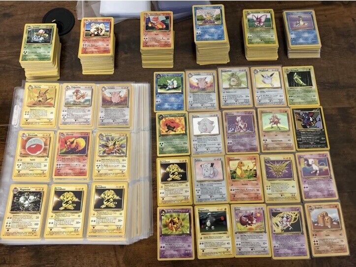 Old School Pokémon Card Lot- Holo, First Edition, Shadowless, WOTC NM-LP
