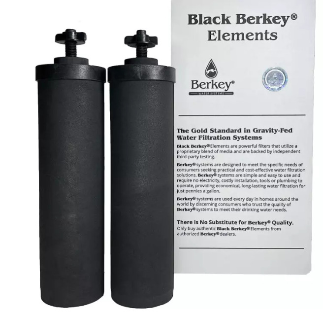 Berkey Filter BB9-2 Black Filter System Berkey Cartridge Gravity New Replacement