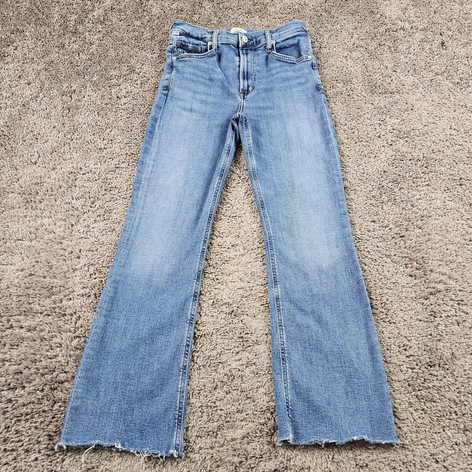 Citizens of Humanity Jeans Womens 26 Cropped High Rise Light Wash Isola 25x26