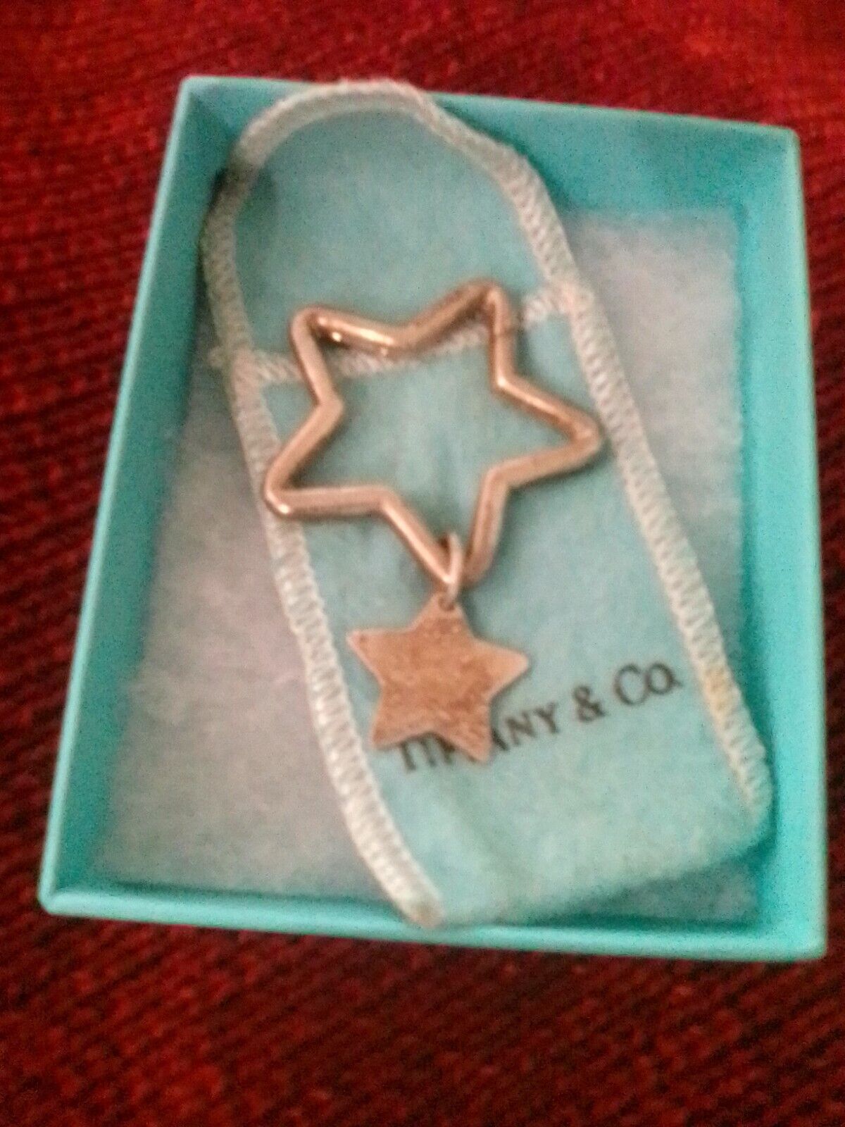 tiffany co vintage sterling silver star pendant engraves A F B