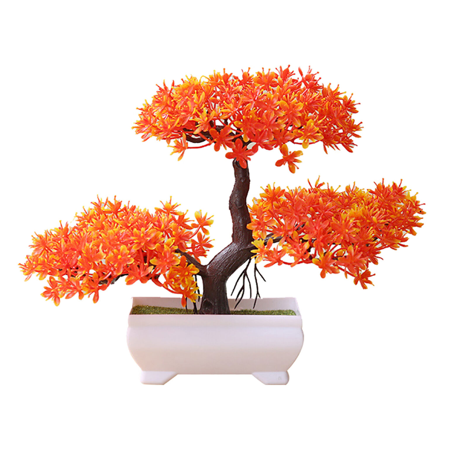Pine Bonsai Small Tree Artificial Plants Fake Flowers Potted Ornament Home Decor