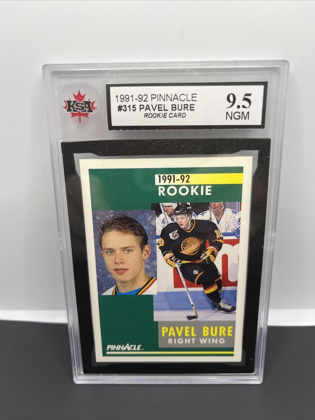 1991-92 Pinnacle Rookie Pavel Bure #315 KSA 9.5 NGM Vancouver Canucks 