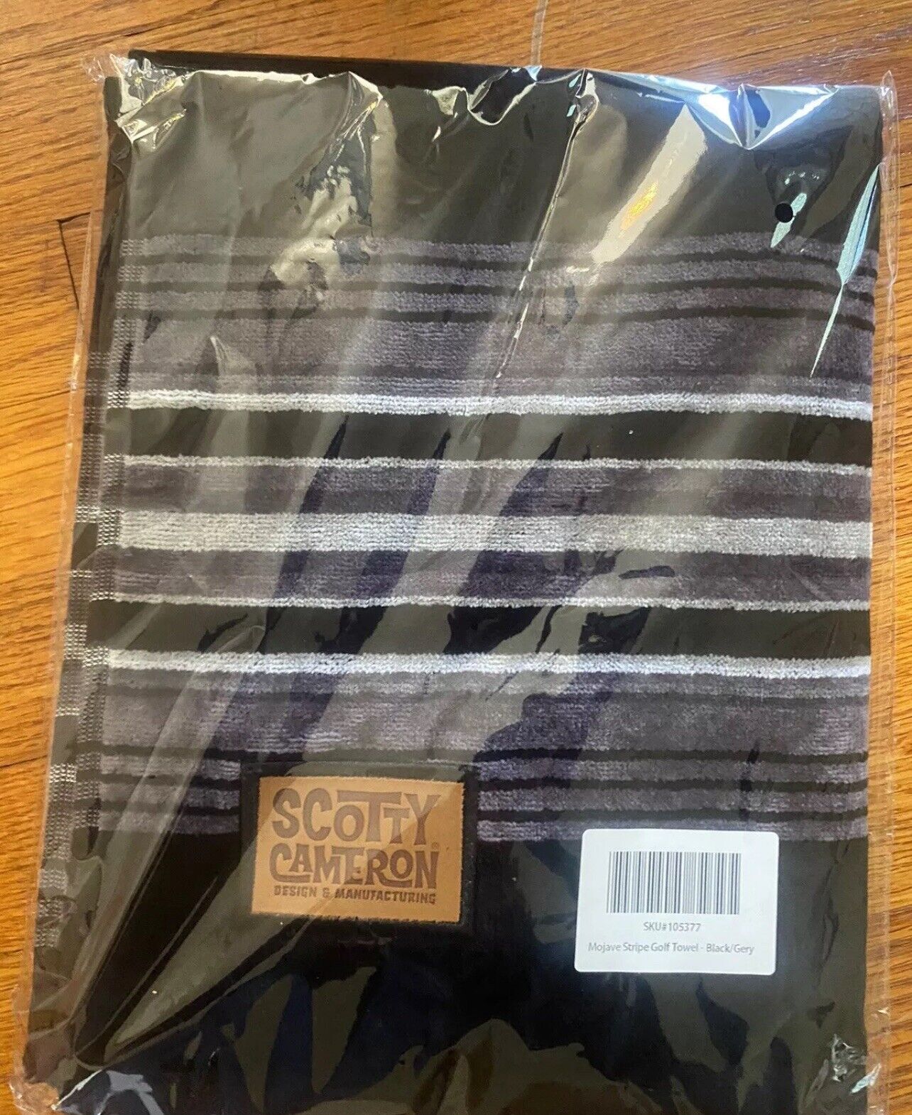 Scotty Cameron Cinco De Mayo 2024 Towel Mojave Stripe Black/Gray