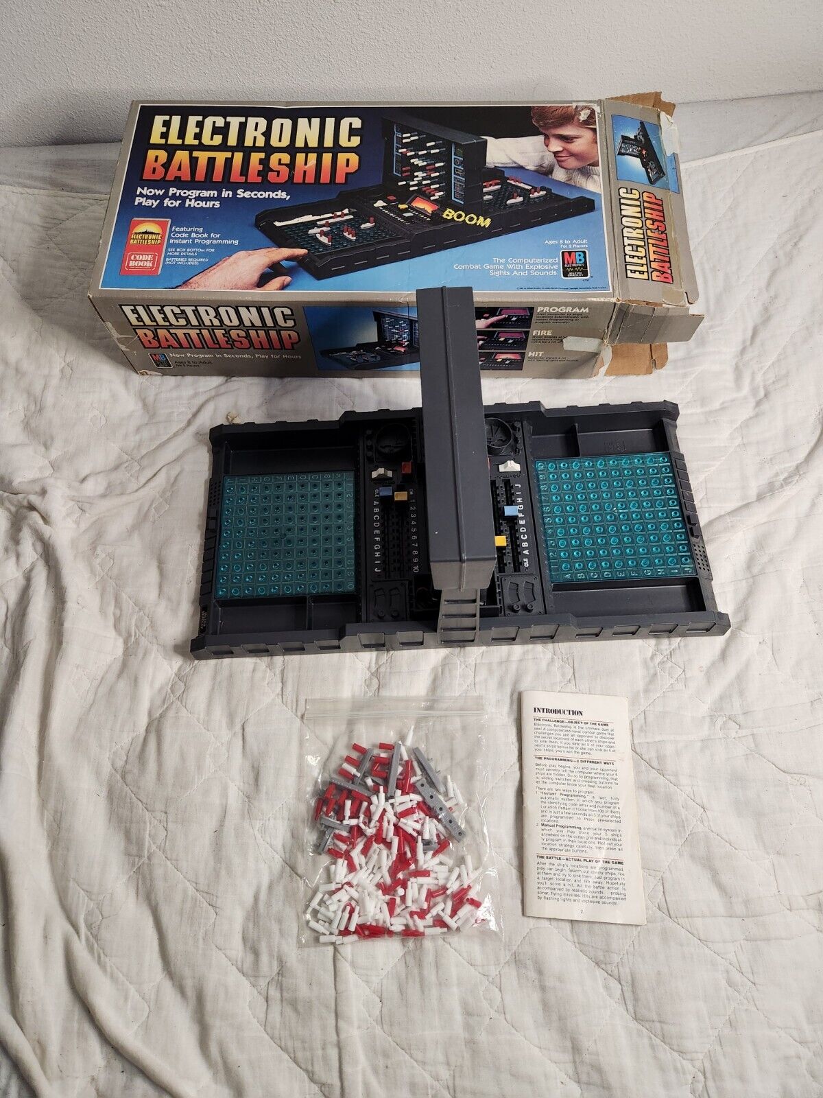 Vintage 1982 Electronic Battleship Game Milton Bradley Complete Tested Working