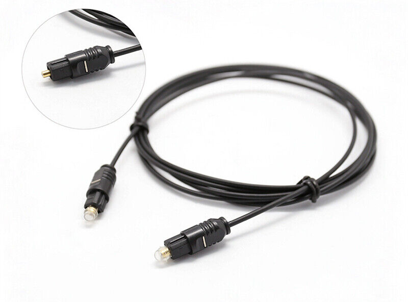 6FT Digital Fiber Optic Audio Cable Cord Optical SPDIF TosLink for TV DVD AMP