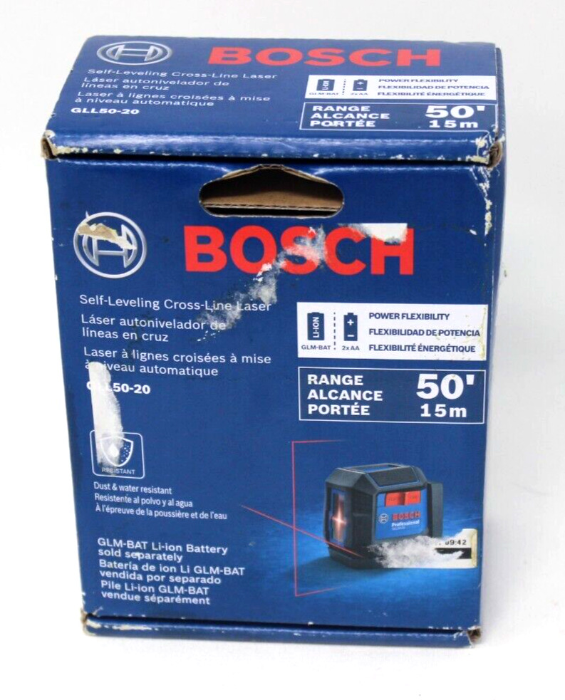Bosch GLL50-20 50 ft. Cross Line Laser Level 