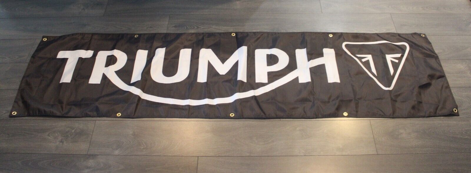 Triumph Motorcycles Banner Flag Big 2x8 feet Biker Garage UK British  
