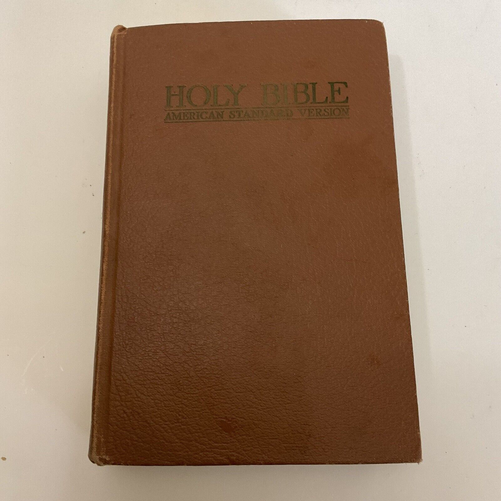 1901 /1929 Holy Bible American Standard Version Hard Back Brown Book 7” By  5”